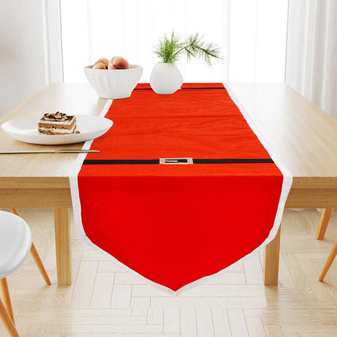 Christmas Red Velvet Table Runner - Uncommongifts.in